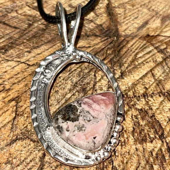 Rhodochrosite “Heart Opener” Pendant 2 1/4” - Picture 3 of 10